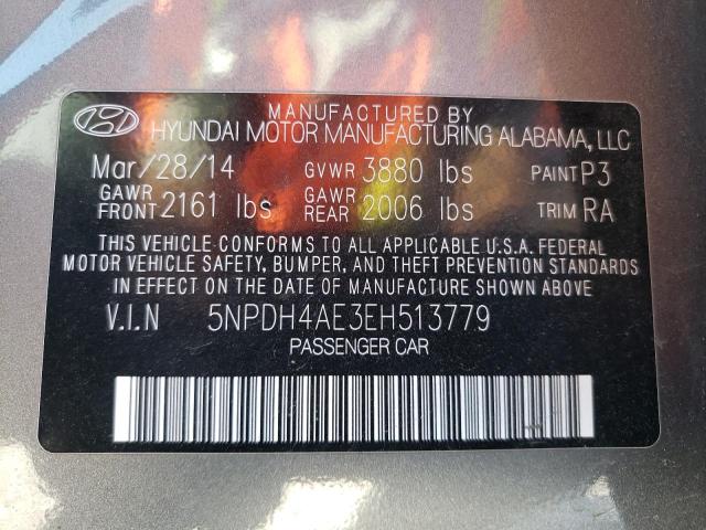 Photo 9 VIN: 5NPDH4AE3EH513779 - HYUNDAI ELANTRA SE 