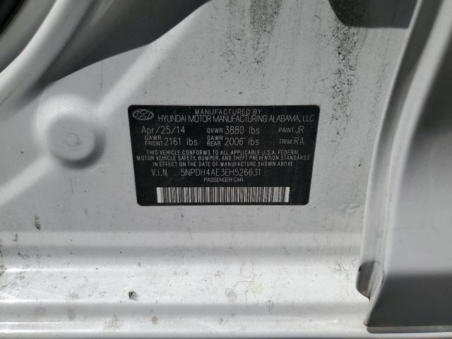 Photo 9 VIN: 5NPDH4AE3EH526631 - HYUNDAI ELANTRA SE 