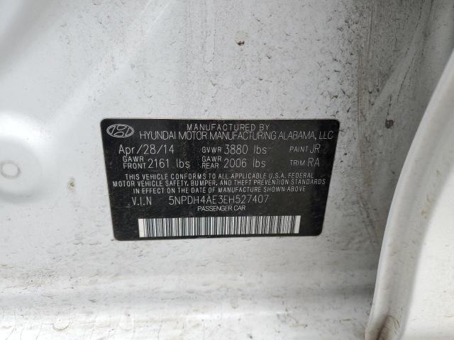 Photo 12 VIN: 5NPDH4AE3EH527407 - HYUNDAI ELANTRA 