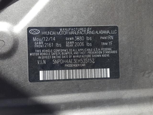 Photo 9 VIN: 5NPDH4AE3EH535152 - HYUNDAI ELANTRA SE 