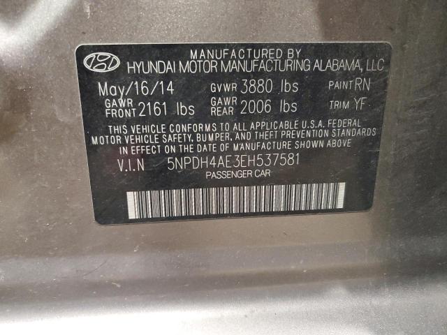 Photo 11 VIN: 5NPDH4AE3EH537581 - HYUNDAI ELANTRA 