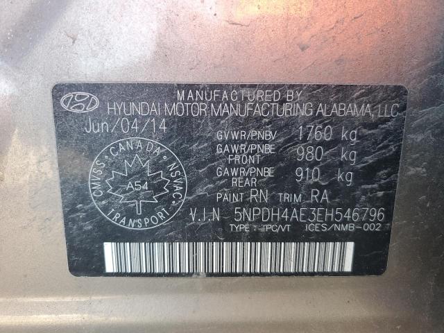 Photo 12 VIN: 5NPDH4AE3EH546796 - HYUNDAI ELANTRA 