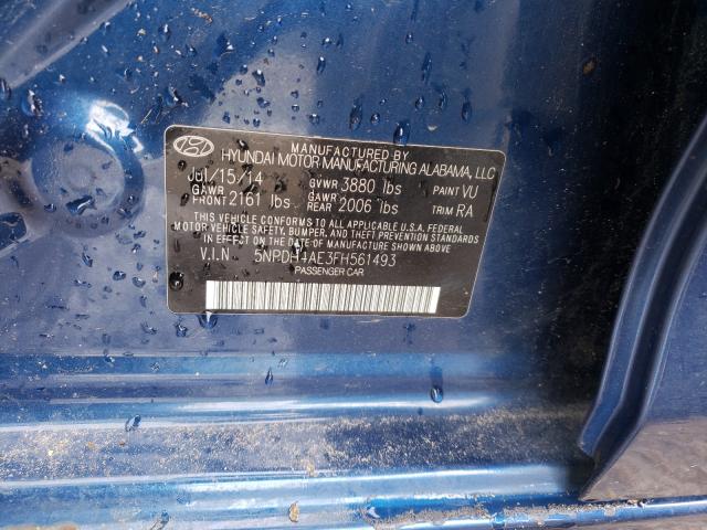 Photo 9 VIN: 5NPDH4AE3FH561493 - HYUNDAI ELANTRA SE 