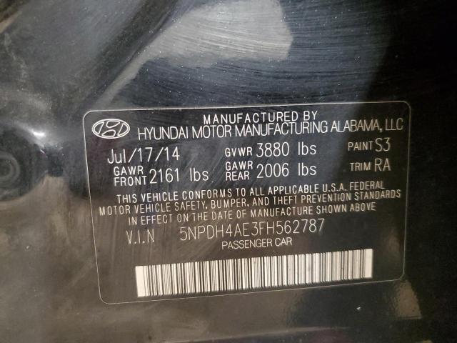 Photo 11 VIN: 5NPDH4AE3FH562787 - HYUNDAI ELANTRA 