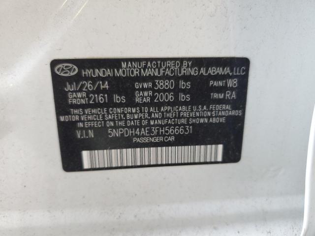 Photo 11 VIN: 5NPDH4AE3FH566631 - HYUNDAI ELANTRA 