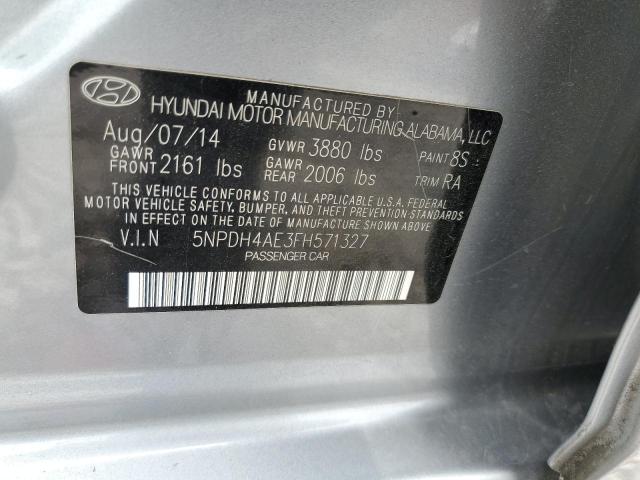 Photo 11 VIN: 5NPDH4AE3FH571327 - HYUNDAI ELANTRA SE 