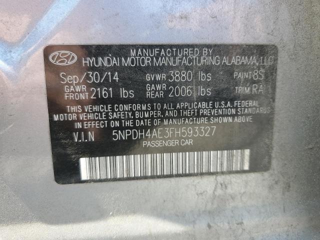 Photo 11 VIN: 5NPDH4AE3FH593327 - HYUNDAI ELANTRA 