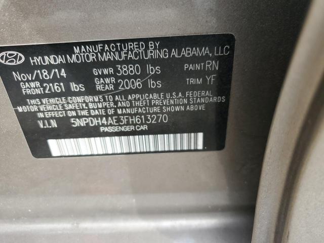 Photo 11 VIN: 5NPDH4AE3FH613270 - HYUNDAI ELANTRA 