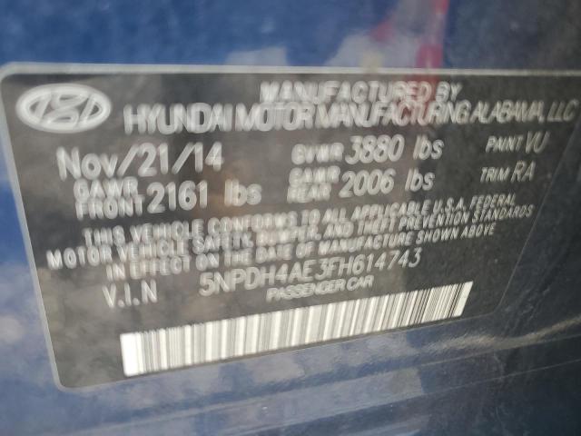 Photo 11 VIN: 5NPDH4AE3FH614743 - HYUNDAI ELANTRA 