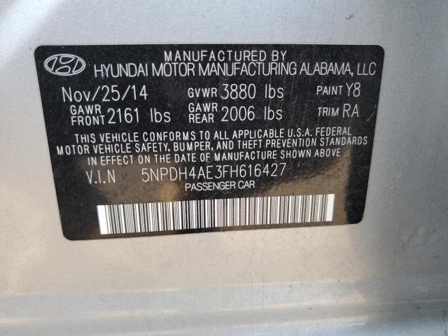 Photo 11 VIN: 5NPDH4AE3FH616427 - HYUNDAI ELANTRA 