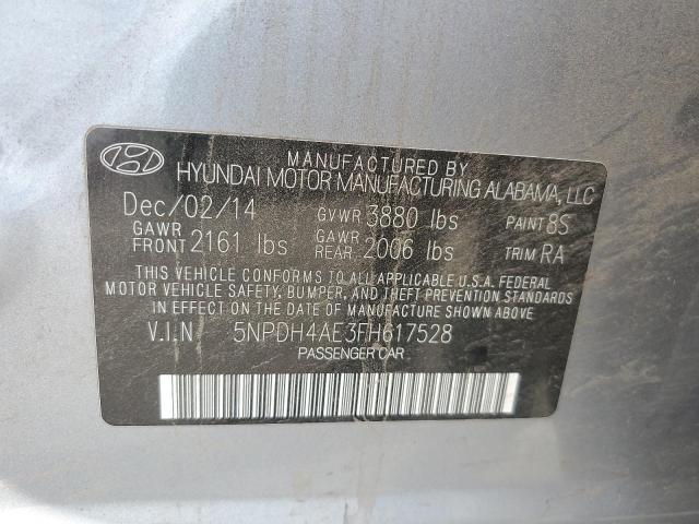 Photo 11 VIN: 5NPDH4AE3FH617528 - HYUNDAI ELANTRA SE 