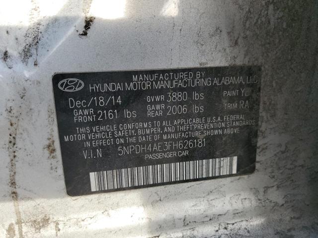 Photo 11 VIN: 5NPDH4AE3FH626181 - HYUNDAI ELANTRA SE 