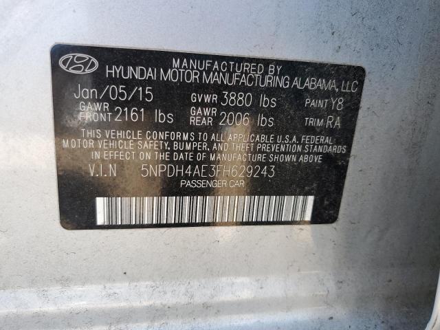 Photo 11 VIN: 5NPDH4AE3FH629243 - HYUNDAI ELANTRA 