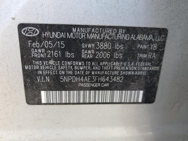 Photo 11 VIN: 5NPDH4AE3FH643482 - HYUNDAI ELANTRA SE 