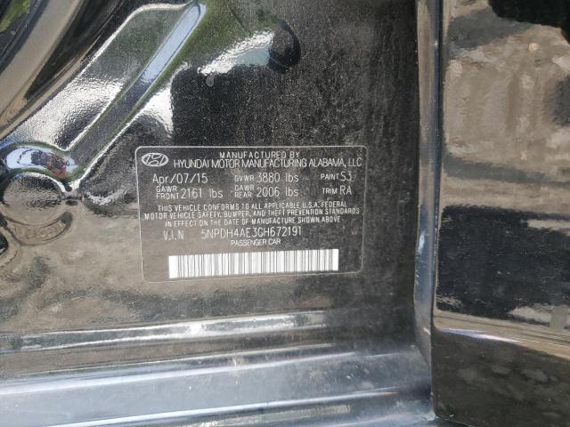 Photo 11 VIN: 5NPDH4AE3GH672191 - HYUNDAI ELANTRA SE 