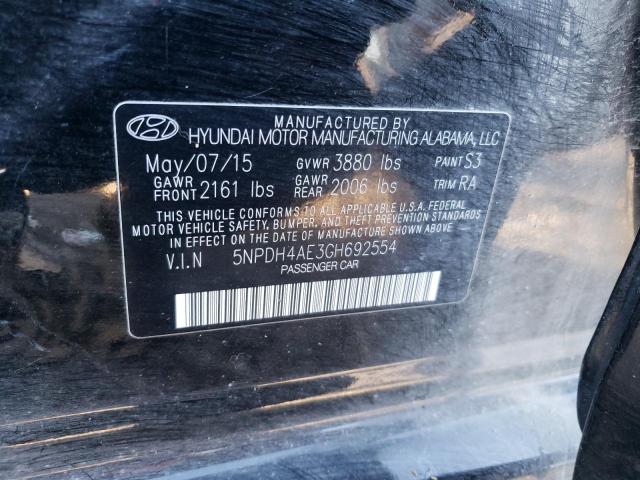 Photo 11 VIN: 5NPDH4AE3GH692554 - HYUNDAI ELANTRA 