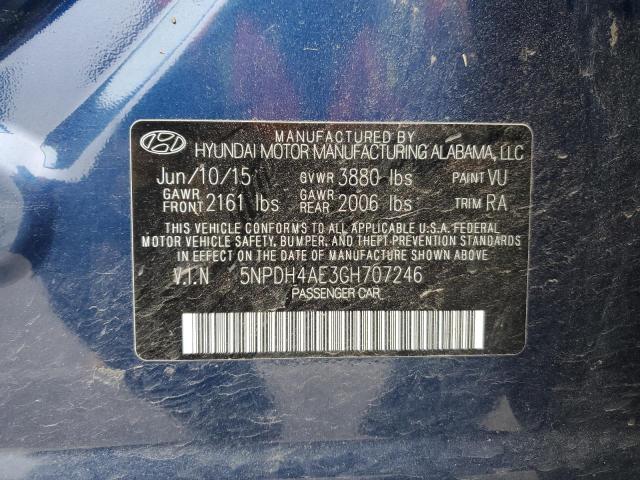 Photo 11 VIN: 5NPDH4AE3GH707246 - HYUNDAI ELANTRA 