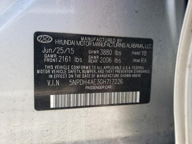 Photo 11 VIN: 5NPDH4AE3GH717226 - HYUNDAI ELANTRA SE 