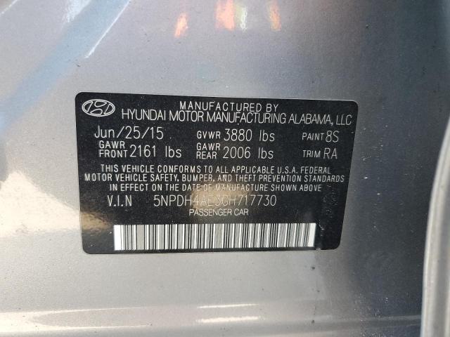 Photo 11 VIN: 5NPDH4AE3GH717730 - HYUNDAI ELANTRA SE 