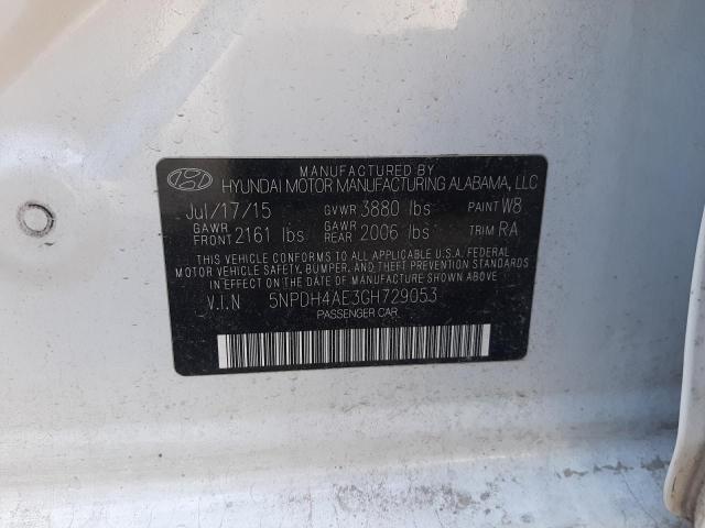 Photo 12 VIN: 5NPDH4AE3GH729053 - HYUNDAI ELANTRA SE 