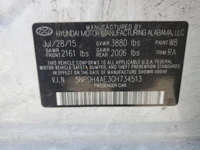 Photo 11 VIN: 5NPDH4AE3GH734513 - HYUNDAI ELANTRA 