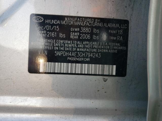 Photo 9 VIN: 5NPDH4AE3GH794243 - HYUNDAI ELANTRA SE 