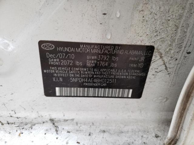 Photo 11 VIN: 5NPDH4AE4BH012511 - HYUNDAI ELANTRA GL 