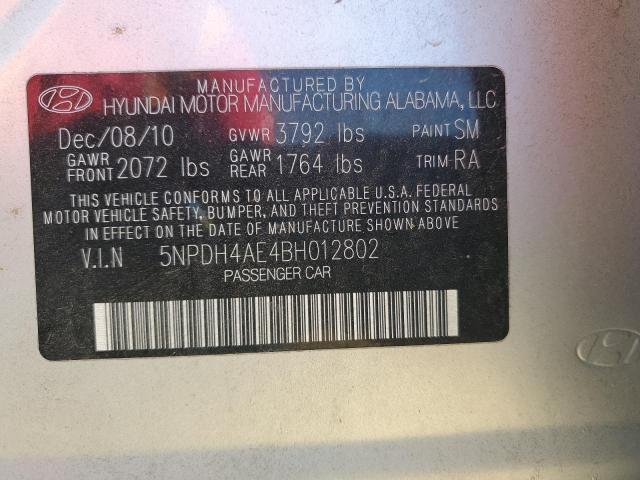 Photo 11 VIN: 5NPDH4AE4BH012802 - HYUNDAI ELANTRA 