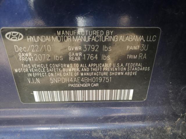 Photo 9 VIN: 5NPDH4AE4BH019751 - HYUNDAI ELANTRA GL 