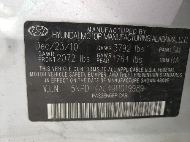 Photo 9 VIN: 5NPDH4AE4BH019989 - HYUNDAI ELANTRA GL 