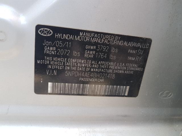 Photo 9 VIN: 5NPDH4AE4BH021418 - HYUNDAI ELANTRA GL 