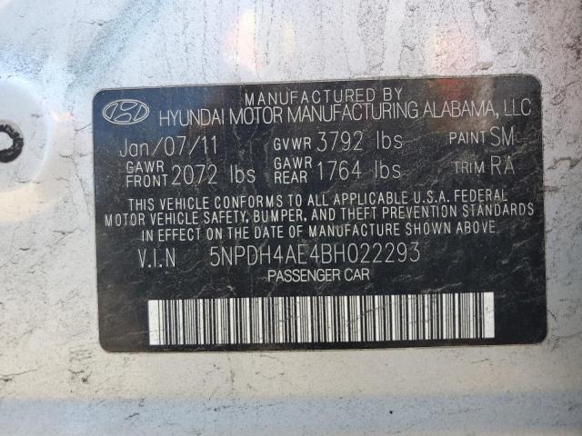 Photo 11 VIN: 5NPDH4AE4BH022293 - HYUNDAI ELANTRA GL 