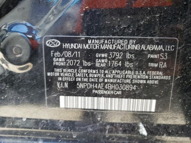 Photo 9 VIN: 5NPDH4AE4BH030894 - HYUNDAI ELANTRA GL 