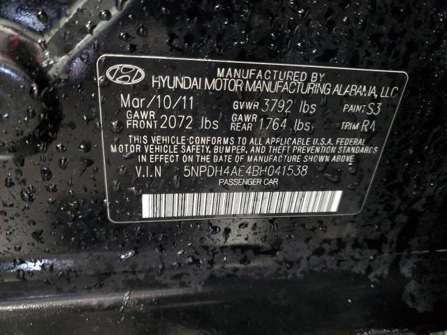 Photo 11 VIN: 5NPDH4AE4BH041538 - HYUNDAI ELANTRA GL 