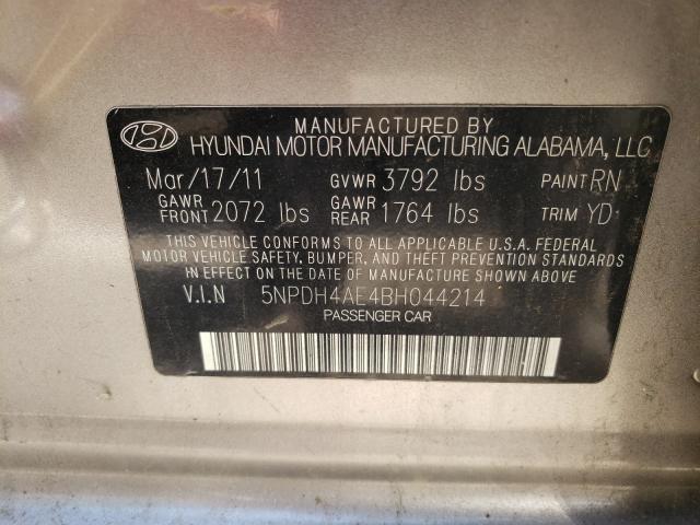 Photo 9 VIN: 5NPDH4AE4BH044214 - HYUNDAI ELANTRA GL 