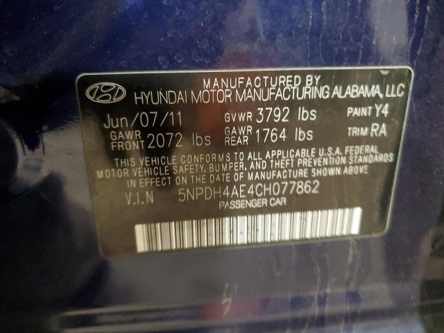 Photo 12 VIN: 5NPDH4AE4CH077862 - HYUNDAI ELANTRA GL 