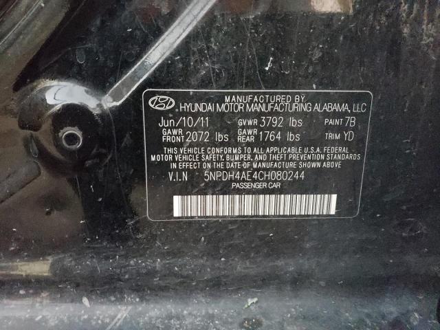 Photo 11 VIN: 5NPDH4AE4CH080244 - HYUNDAI ELANTRA 