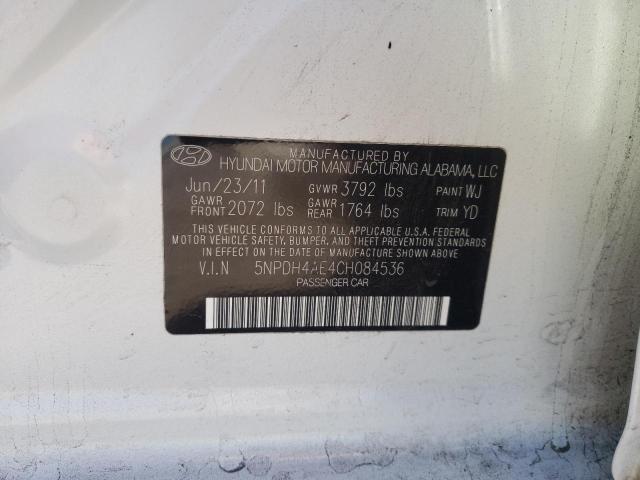 Photo 9 VIN: 5NPDH4AE4CH084536 - HYUNDAI ELANTRA GL 