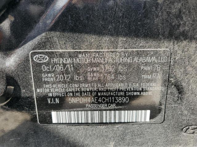 Photo 11 VIN: 5NPDH4AE4CH113890 - HYUNDAI ELANTRA GL 