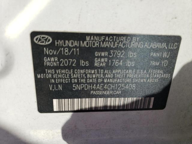 Photo 12 VIN: 5NPDH4AE4CH125408 - HYUNDAI ELANTRA GL 