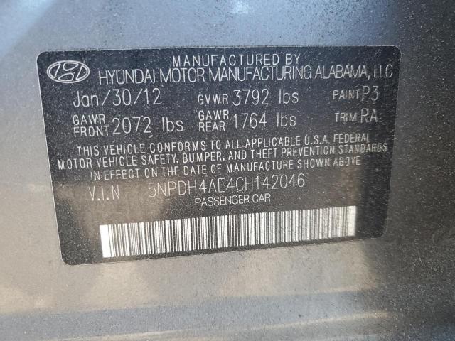 Photo 11 VIN: 5NPDH4AE4CH142046 - HYUNDAI ELANTRA 