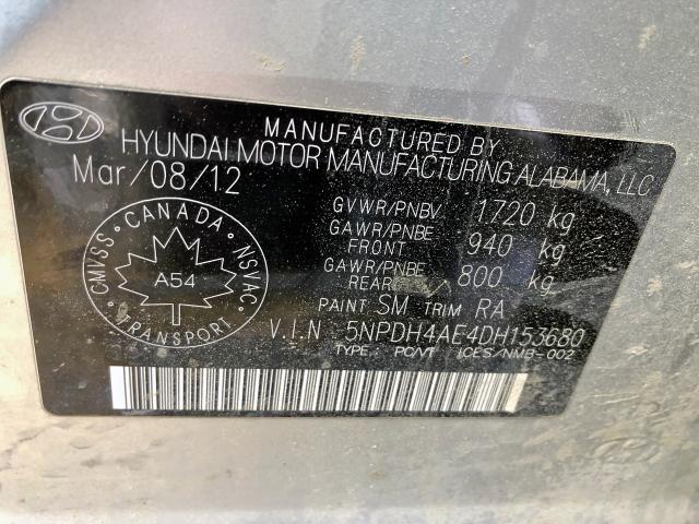 Photo 8 VIN: 5NPDH4AE4DH153680 - HYUNDAI ELANTRA GL 