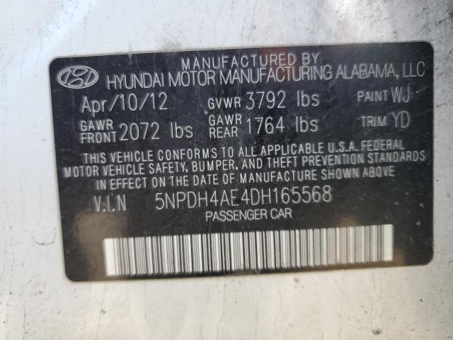 Photo 11 VIN: 5NPDH4AE4DH165568 - HYUNDAI ELANTRA GL 