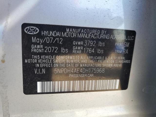 Photo 11 VIN: 5NPDH4AE4DH175968 - HYUNDAI ELANTRA GL 