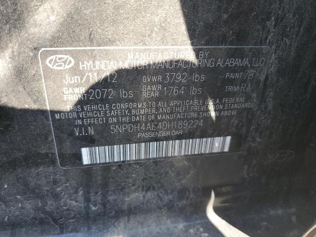 Photo 11 VIN: 5NPDH4AE4DH189224 - HYUNDAI ELANTRA 