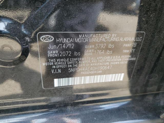 Photo 11 VIN: 5NPDH4AE4DH190647 - HYUNDAI ELANTRA GL 