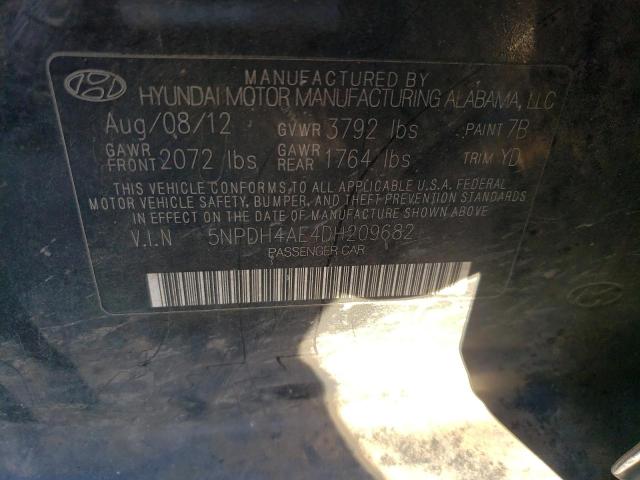 Photo 12 VIN: 5NPDH4AE4DH209682 - HYUNDAI ELANTRA GL 