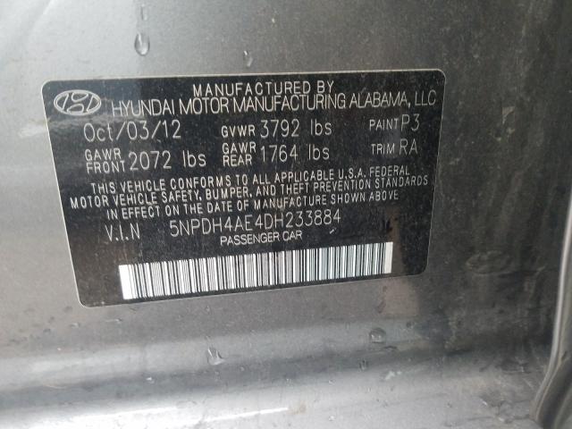 Photo 9 VIN: 5NPDH4AE4DH233884 - HYUNDAI ELANTRA GL 