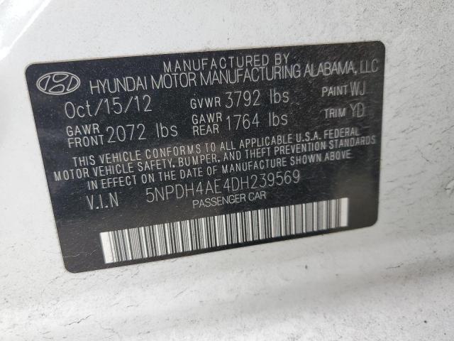 Photo 11 VIN: 5NPDH4AE4DH239569 - HYUNDAI ELANTRA 