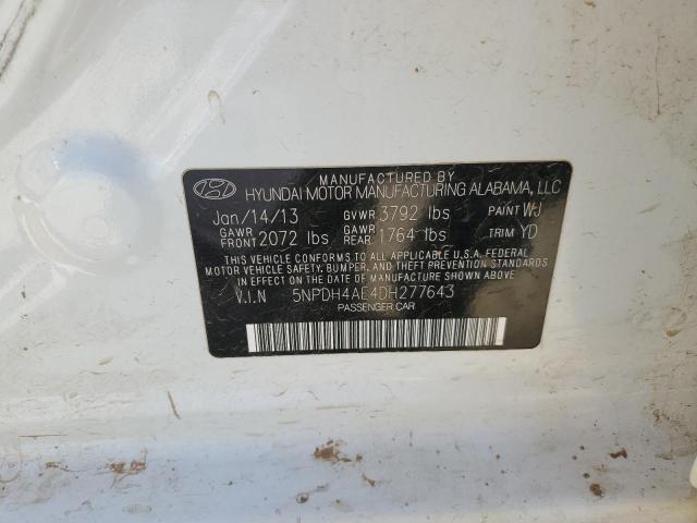 Photo 11 VIN: 5NPDH4AE4DH277643 - HYUNDAI ELANTRA GL 